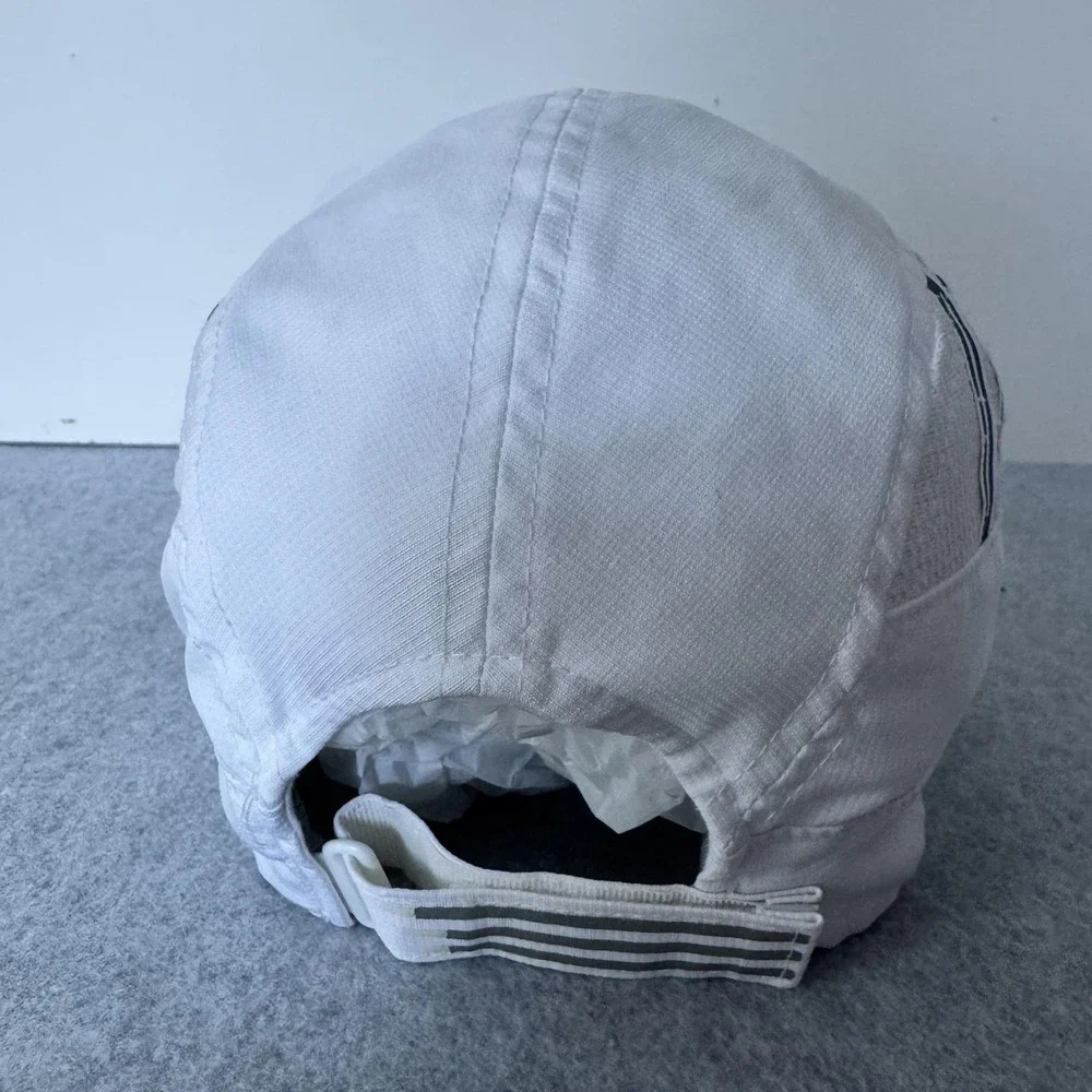 Adidas Climacool Hat Cap Strap Back White Mesh 3 Stripe Logo One Size Womens